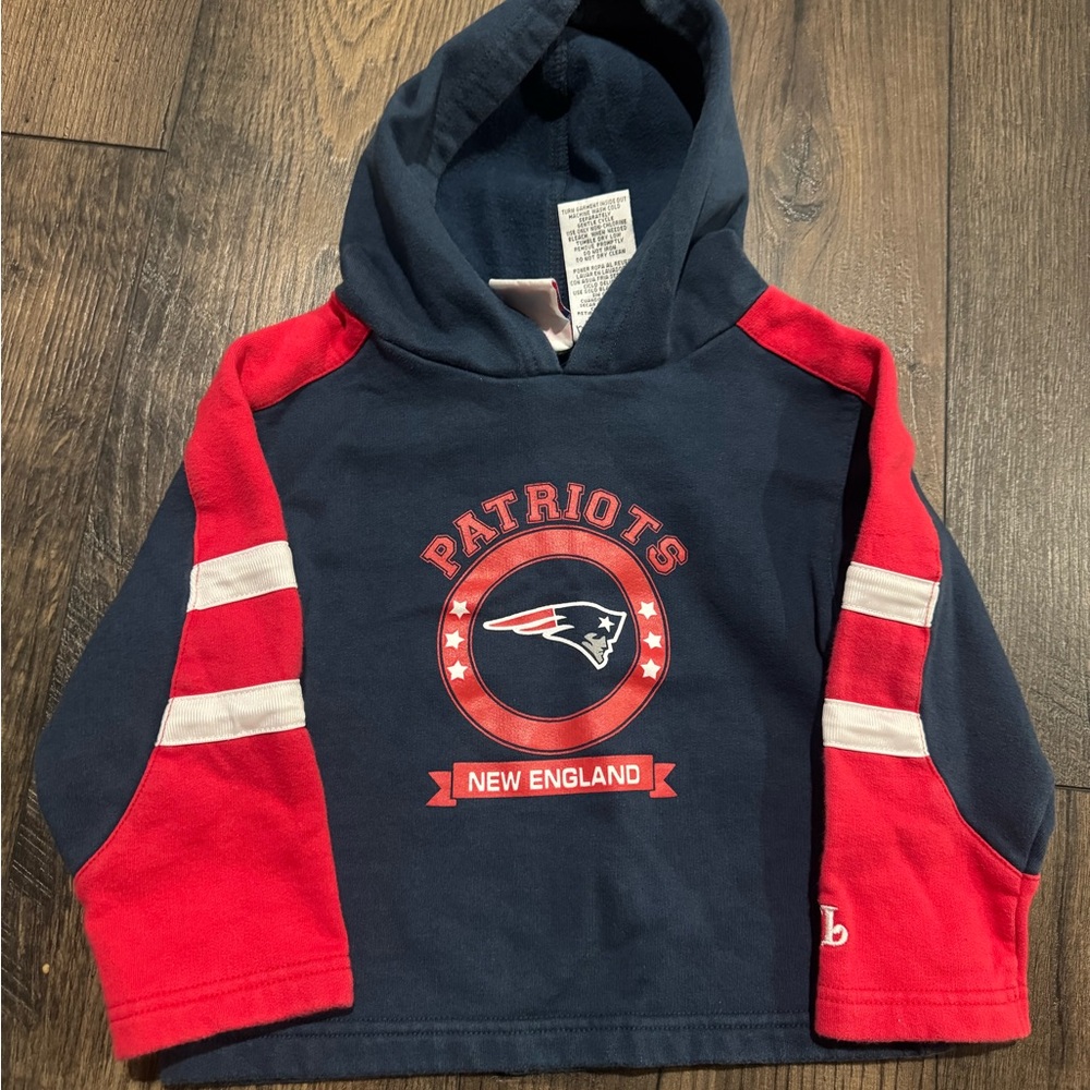 Vintage New England Patriots Hoodie Toddler Size 2T